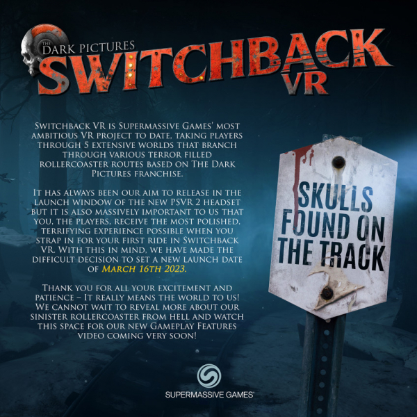 Релиз The Dark Pictures: Switchback VR отложили до 16 марта Релиз The Dark Pictures: Switchback VR отложили до 16 марта
